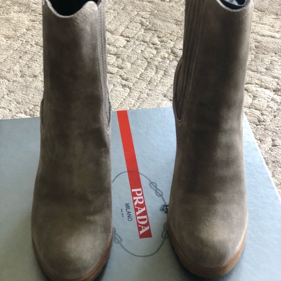 Prada Calzature Donna Booties -Grigio color - Picture 2 of 8